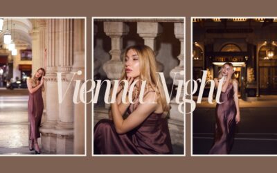 Vienna by night glamour photoshoot